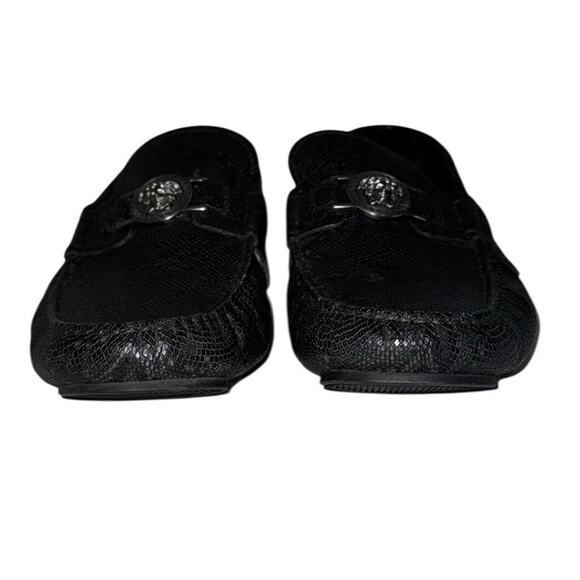 Mens Versace Medusa Black Snakeskin Leather Loafers  EU42 US 9 main image 15